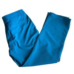 Under Armour Mens Golf Pants Size 34‎ Blue Performance Athletic Loose Fit